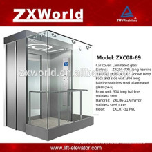 ZXC08-69 Elevador de passageiro panorâmico de vidro cheio